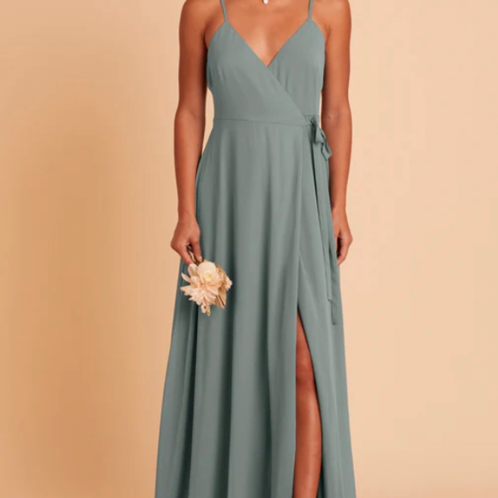 Birdy Grey - Cindy chiffon dress in sea glass size medium